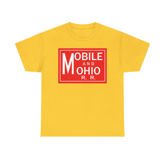 Mobile Ohio Railroad Vintage Train Railway Logo T-Shirt