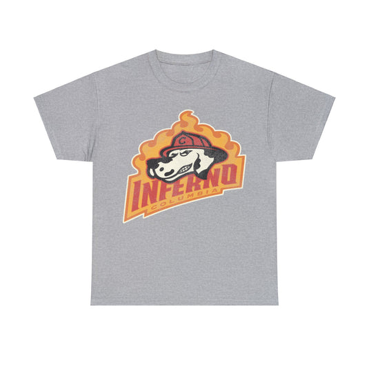 Columbia Inferno Hockey Team Nostalgic Logo T-shirt