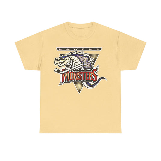 Lowell Lock Monsters Massachusetts Hockey Team T-shirt