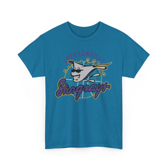 Jacksonville Stingrays Florida World Basketball League 1992 T-shirt