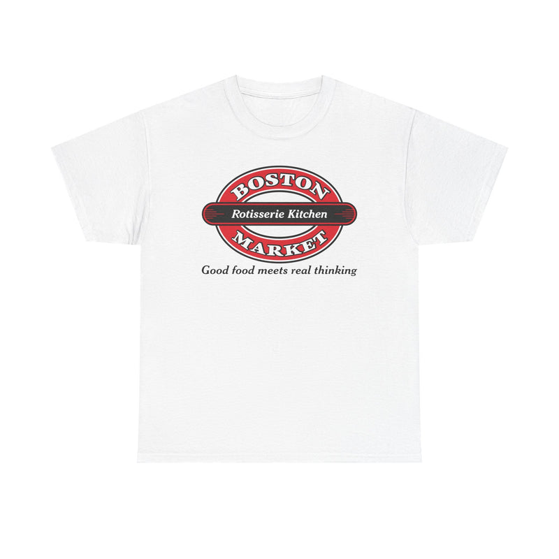 Load image into Gallery viewer, Boston Market T-Shirt Defunct Rotisserie Kitchen Good Food Meets Real Thinking
