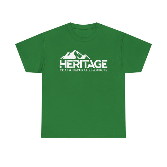 Heritage Coal T-Shirt Defunct Natural Resources Company Bankrupt Logo Tee
