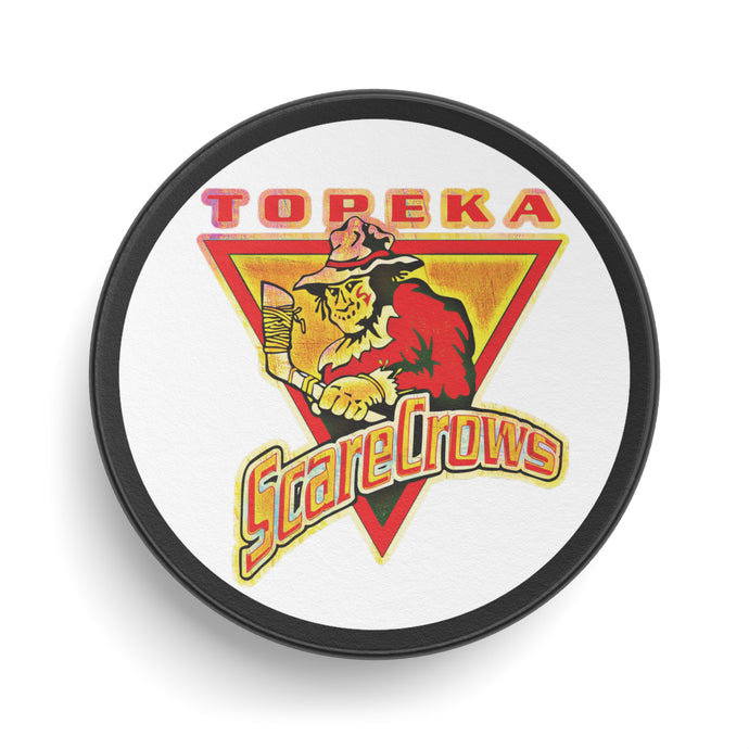 Topeka Scarecrows Kansas Hockey Puck