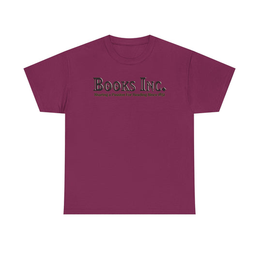 Books Inc T-Shirt Vintage Bookstore Logo Defunct Company Tee