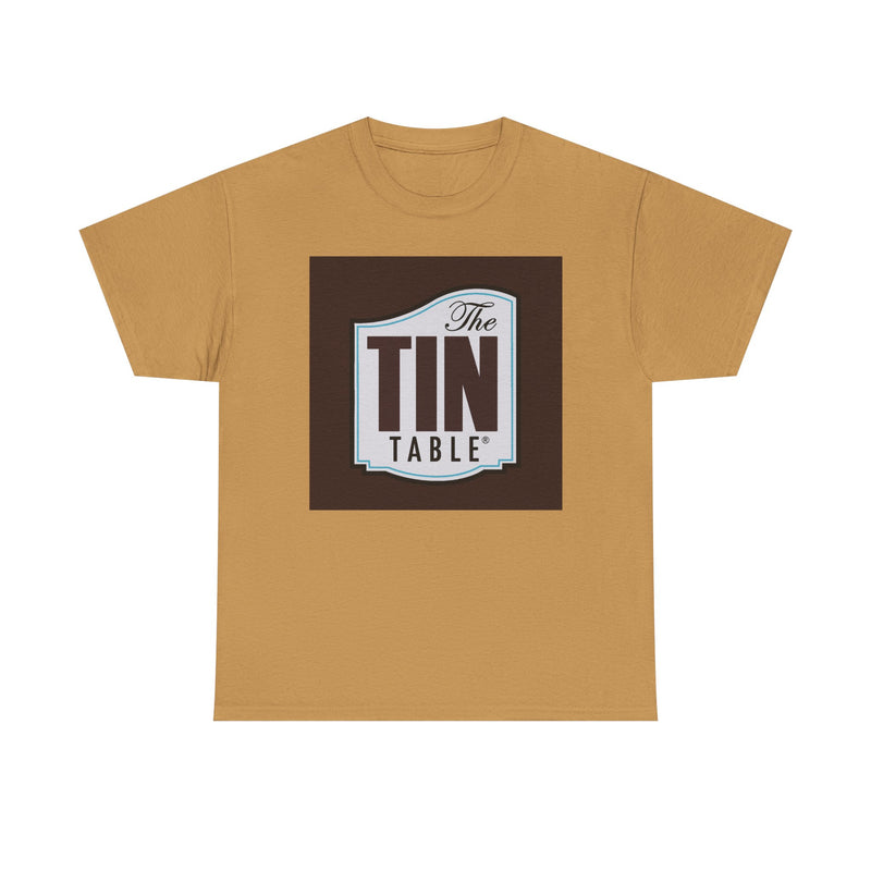 Load image into Gallery viewer, The Tin Table T-Shirt - Restaurant Industry Defunct Logo Tee
