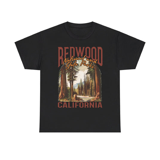 Redwood National Park California Poster Print T-shirt