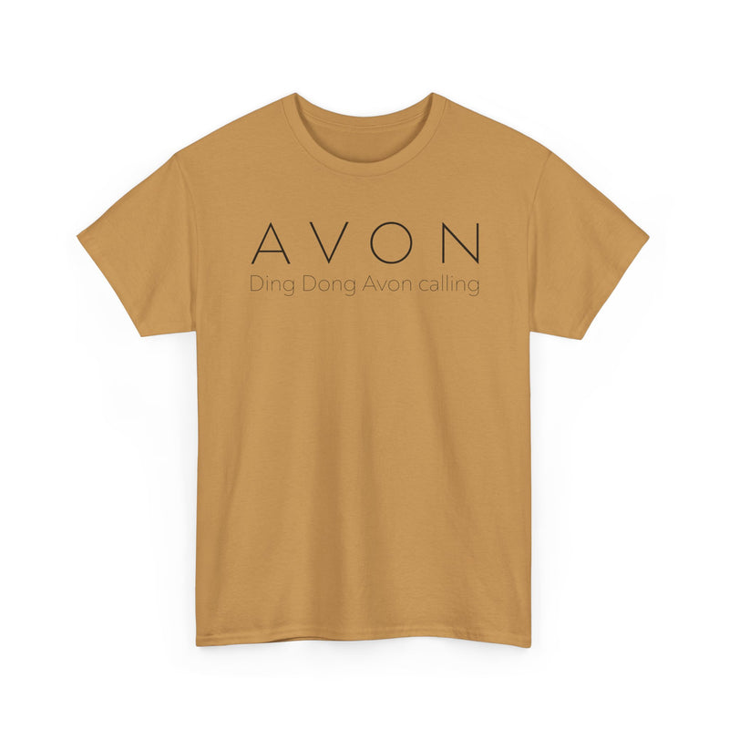 Load image into Gallery viewer, Avon T-Shirt Defunct Cosmetics Company Ding Dong Avon Calling Beauty Tee
