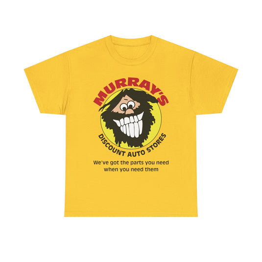 Murray's Discount Auto Stores Bearded Mascot We've Got The Parts T-shirt