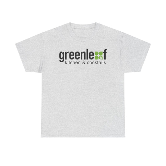 Greenleaf Kitchen Cocktails T-Shirt Defunct Restaurant Bankrupt Logo Tee