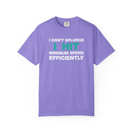 Minimum Spend Credit Card Bonus Point Miles Travel Teal T-shirt