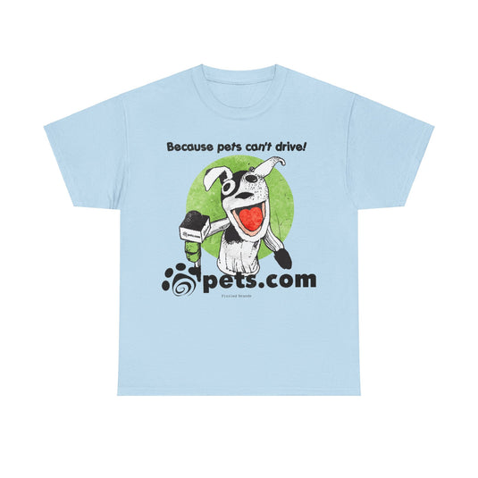 Pets.com Online Store Nostalgic Retro Logo T-shirt