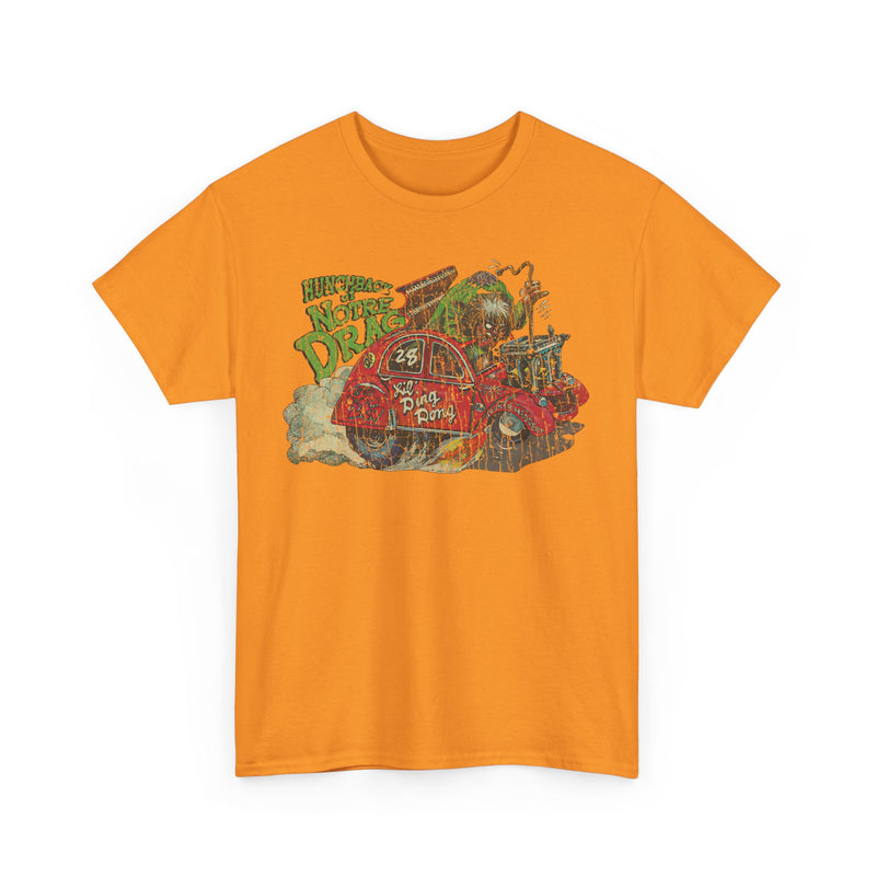 Load image into Gallery viewer, Weird Wheels Hunchback of Notre Drag 1980 Card T-shirt
