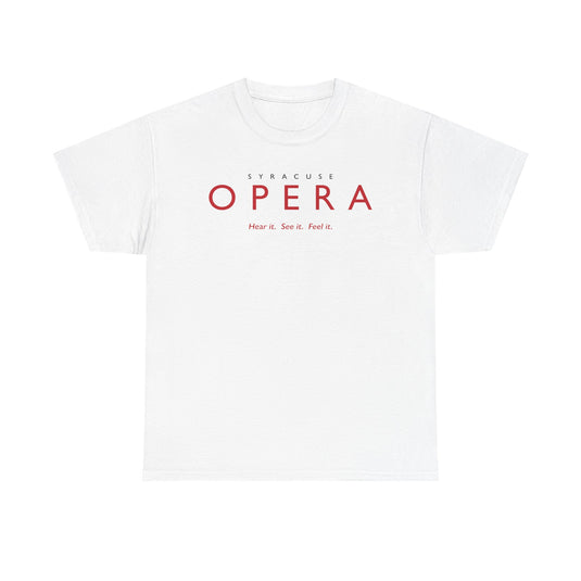 Syracuse Opera T-Shirt Defunct Opera Company Bankrupt Logo Tee