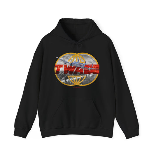 TWA Transworld Airline Up Up and Away Nostalgic Logo Pullover Hoody