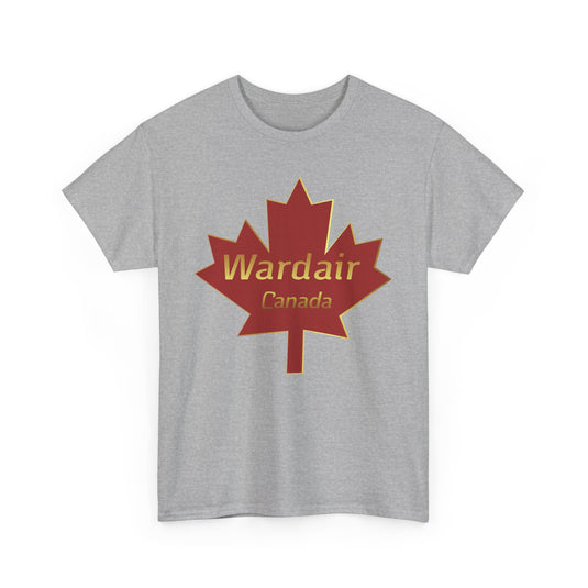 Wardair Canadian Maple Leaf Red Gold Charter Airline Vintage T-shirt