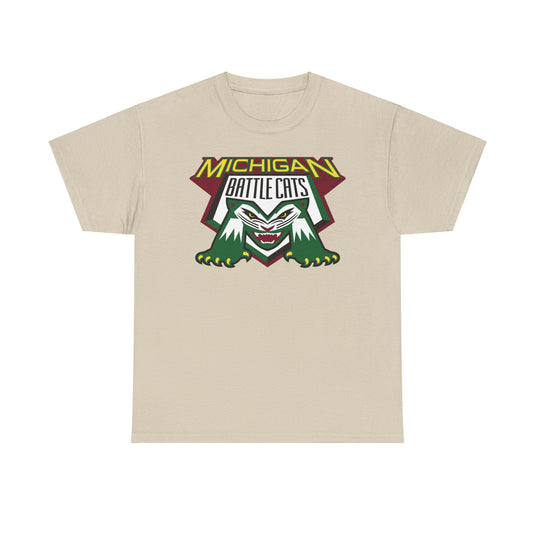 Michigan Battle Cats Midwest League 1995-2002 Baseball T-shirt