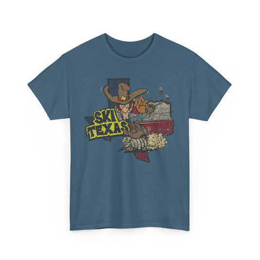 Ski Texas Cowboy Riding Armadillo T-shirt