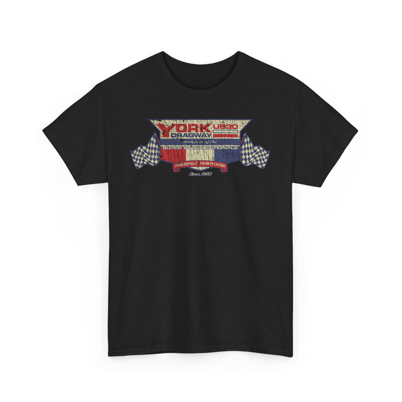 Load image into Gallery viewer, York US30 Dragway 1960 Thomasville Pennsylvania Drag Racing Track T-shirt
