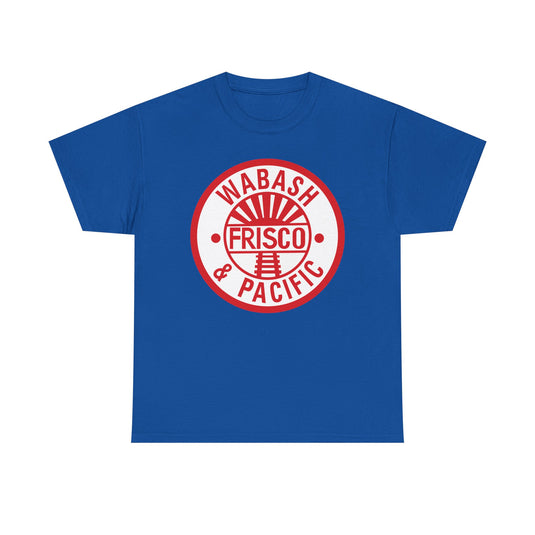 Wabash Frisco & Pacific Railroad Vintage Train Logo T-Shirt