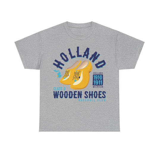 Holland Wooden Shoes Michigan Baseball T-shirt