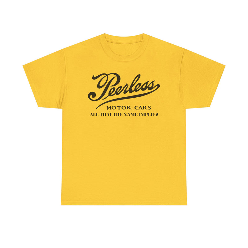 Load image into Gallery viewer, Peerless Motor Cars All That The Name Implies Vintage Logo T-shirt
