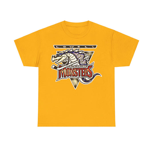 Lowell Lock Monsters Massachusetts Hockey Team T-shirt