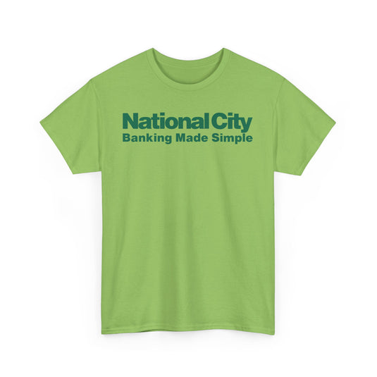 National City Banking Made Simple Financial Logo Bank Ohio T-Shirt
