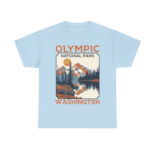 Olympic National Park Washington Poster Print T-shirt