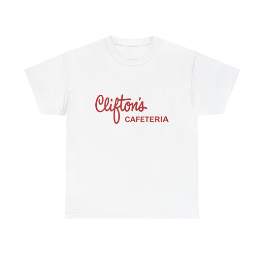 Clifton's Cafeteria T-Shirt - Cafeteria Restaurant Industry Defunct Logo Tee