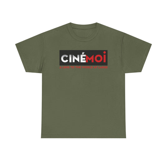 Cinemoi A Lens To The World At Large Logo Graphic T-Shirt Rare Defunct Brand Tee