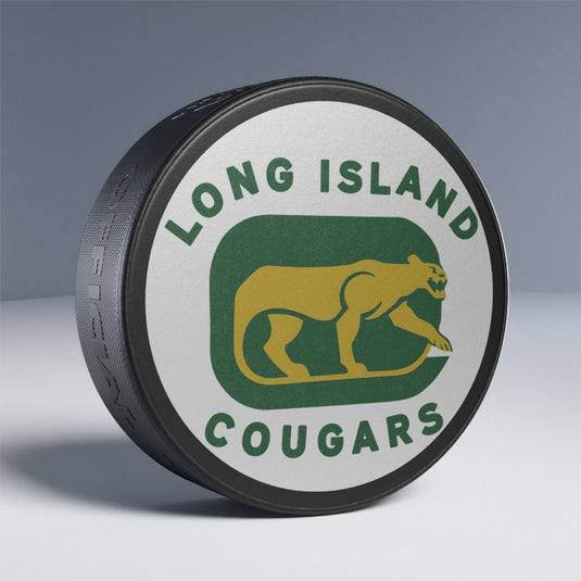 Long Island Cougars New York Hockey Puck