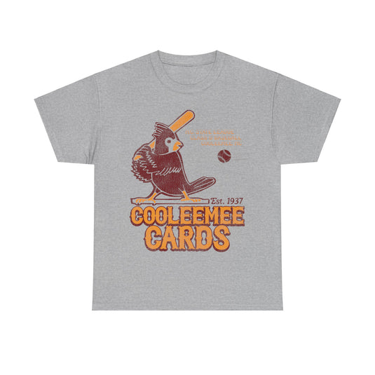 Cooleemee Cards Est 1937 Nostalgic Retro Baseball Team T-shirt