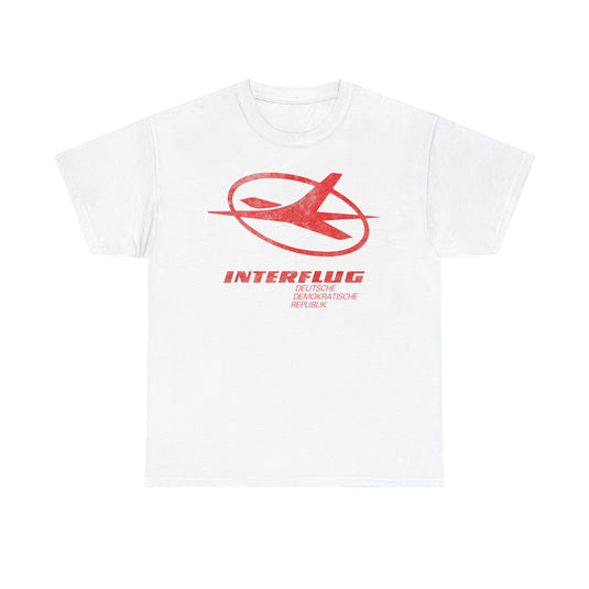 German Interflug Airlines Retro Nostalgic T-shirt
