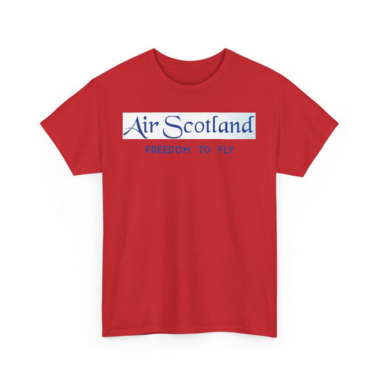 Air Scotland Freedom To Fly Vintage Scottish Airline Logo Aviation T-shirt