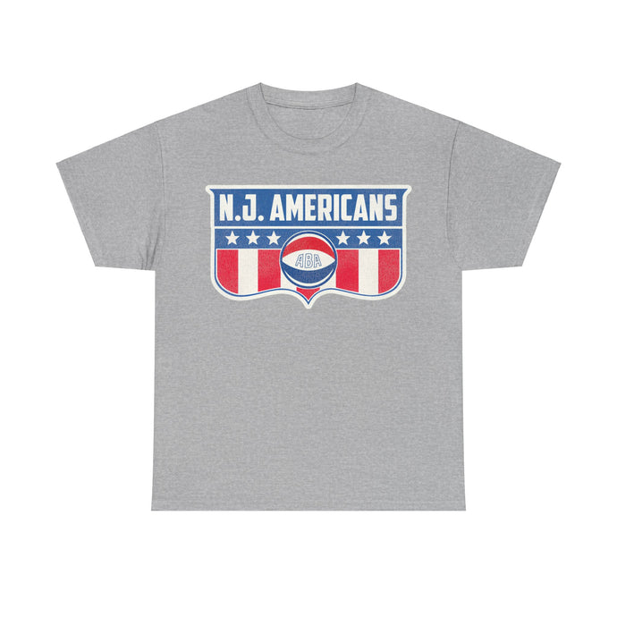 New Jersey Americans Basketball Team USA Flag Nostalgic Retro T-shirt