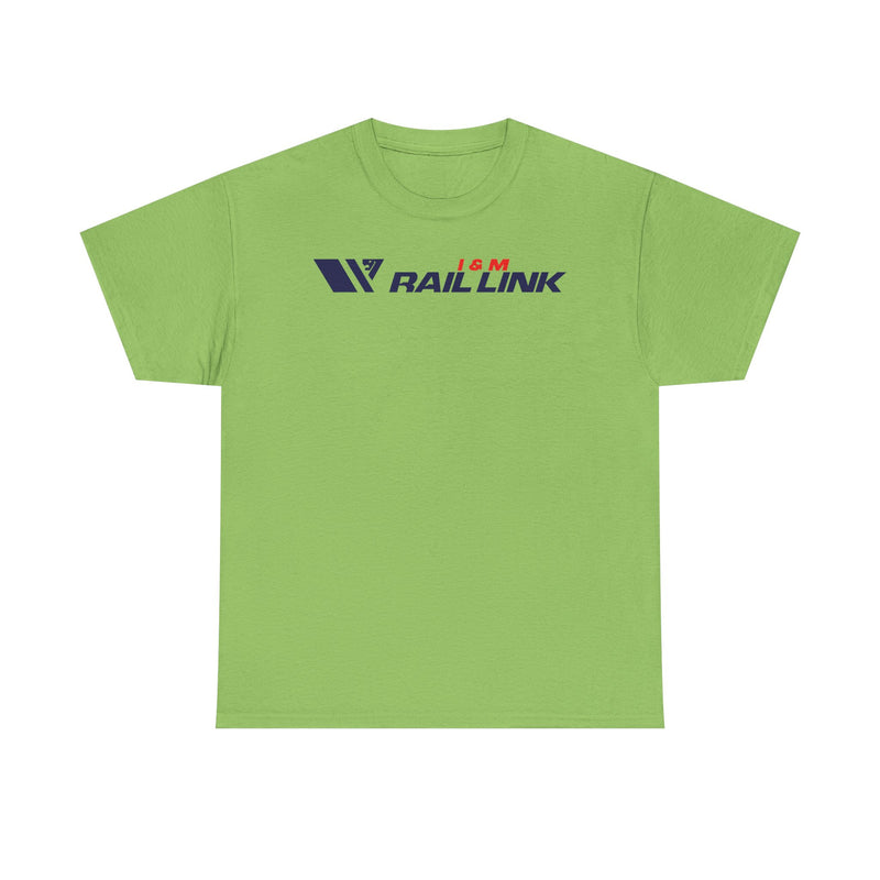 Load image into Gallery viewer, I&amp;M Rail Link Railroad Vintage Train Railway Logo T-Shirt
