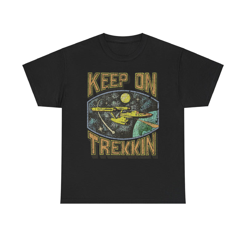 Load image into Gallery viewer, Keep on Trekkin Retro Nostalgic Star Trek T-shirt
