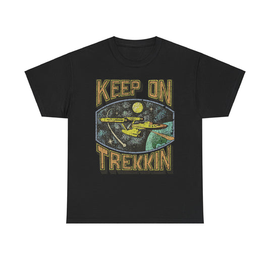 Keep on Trekkin Retro Nostalgic Star Trek T-shirt