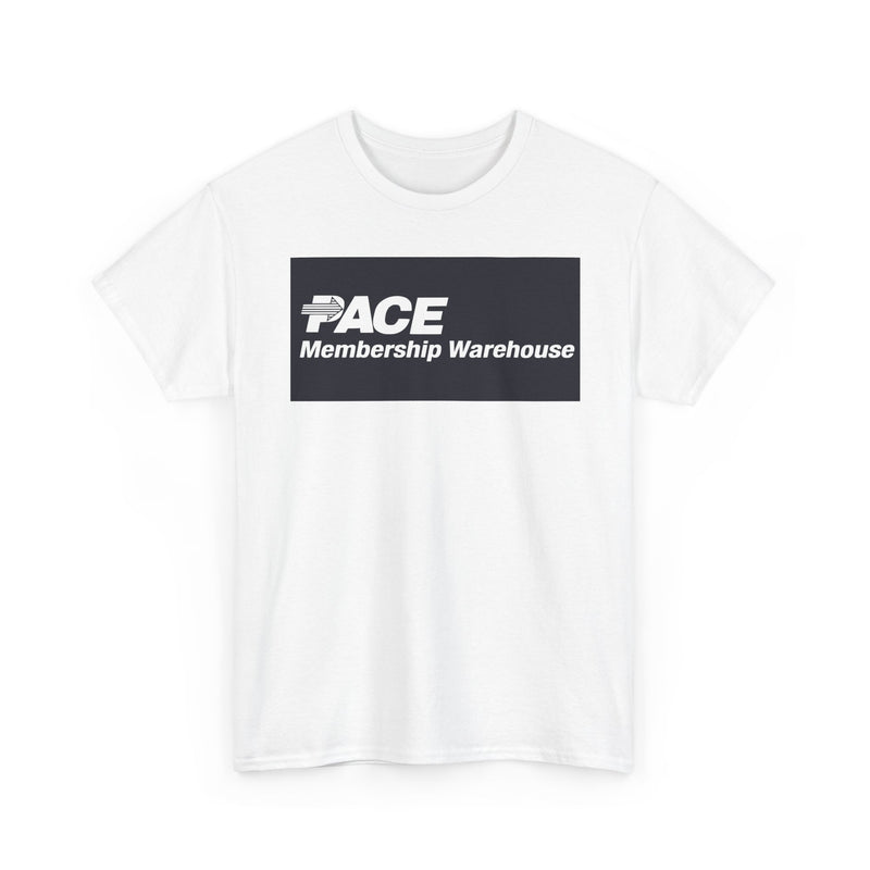Load image into Gallery viewer, PACE Membership Warehouse Club Navy Blue Logo Bulk Shopping Nostalgic T-shirt
