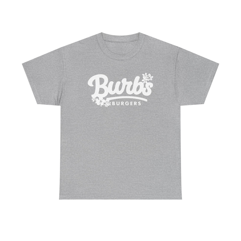 Load image into Gallery viewer, Burbs Burgers T-Shirt - Burger Restaurant Industry Defunct Logo Tee
