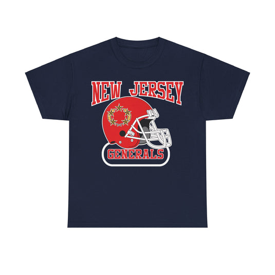 New Jersey Generals Helmet Logo Football Team T-shirt