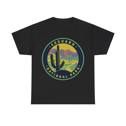 Saguaro National Park Arizona Round Logo T-shirt