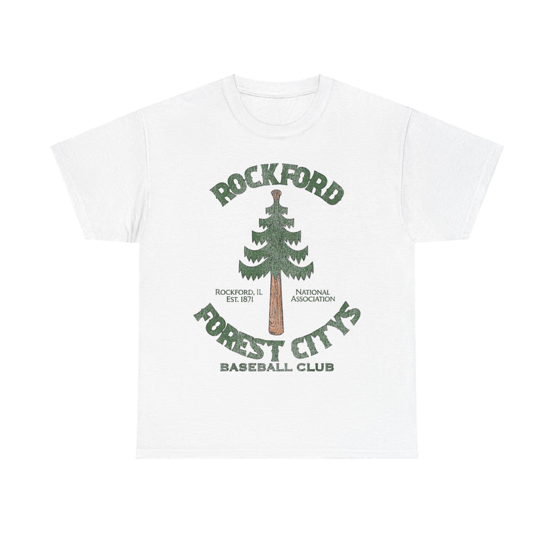 Load image into Gallery viewer, Rockford Forest Citys Nostalgic Retro Baseball Team T-shirt
