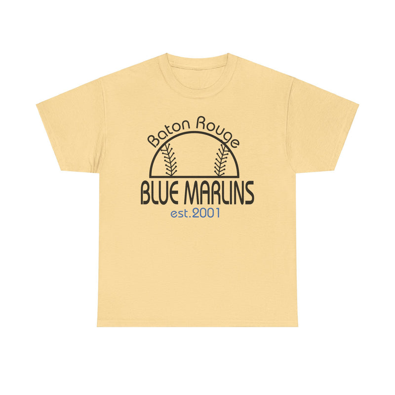 Load image into Gallery viewer, Baton Rouge Blue Marlins Louisiana Nostalgic Baseball 2001 T-shirt
