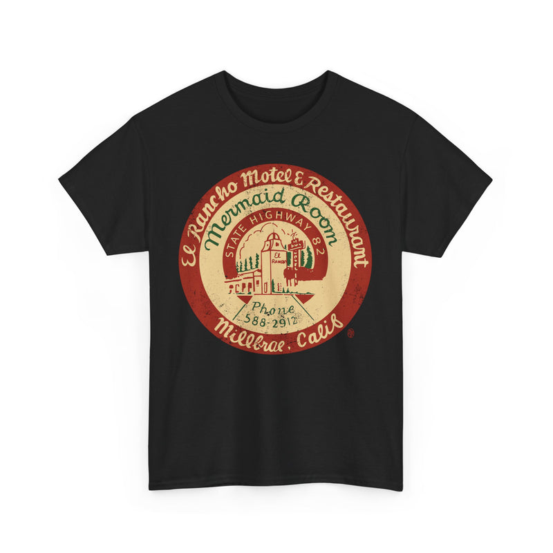 Load image into Gallery viewer, El Rancho Motel and Restaurant 1948 Millbrae California Restaurant T-shirt
