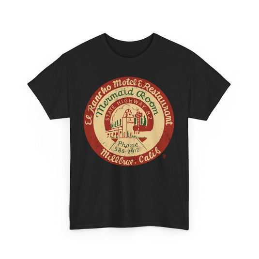 El Rancho Motel and Restaurant 1948 Millbrae California Restaurant T-shirt