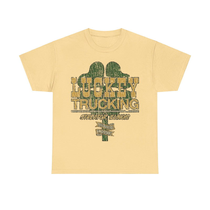 Load image into Gallery viewer, Luckey Trucking Streator IL 1970 Distressed Print T-shirt
