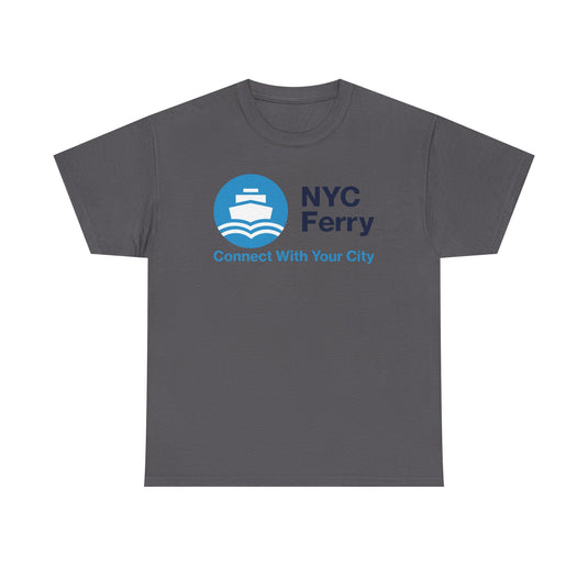 NYC Ferry Defunct Transportation Service T-Shirt Connect With Your City Boat Tee