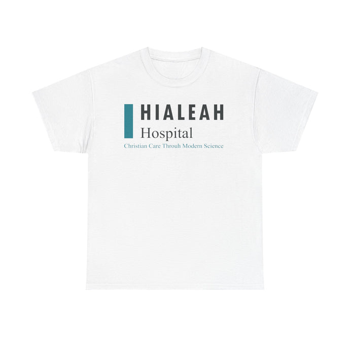 Hialeah Hospital Defunct Logo Christian Care Through Modern Science T-Shirt Medical Tee