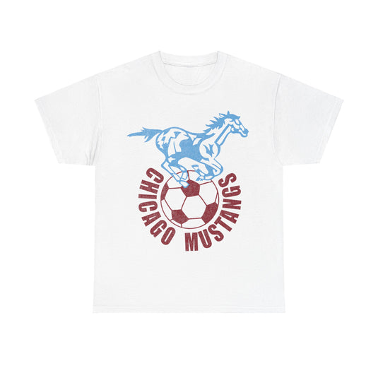 Chicago Mustangs NASL Soccer Retro Nostalgic T-shirt